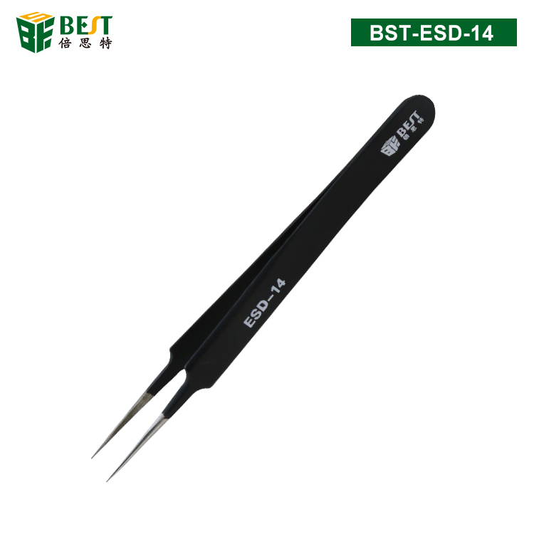 BST-ESD-14 優(yōu)質(zhì)鋼化高級防靜電鑷子