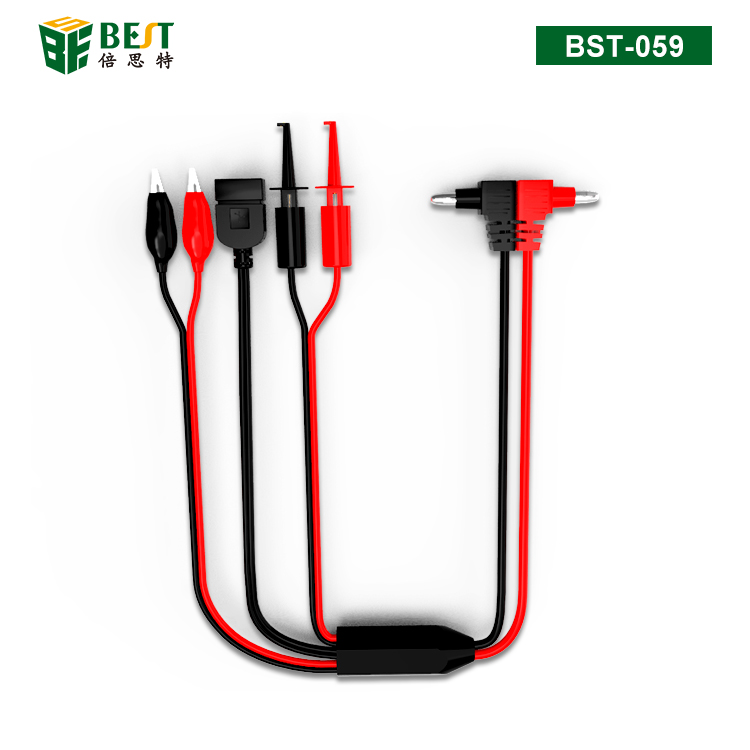 BST-059 手機(jī)維修多用電源線 直流多用電源線 手機(jī)維修供電點(diǎn)測(cè)試帶USB圓測(cè)試鉤鱷魚(yú)夾子接口線