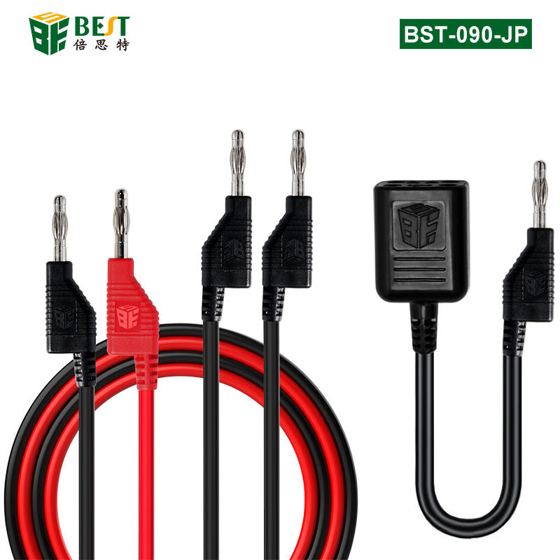 BST-090-JP 電源多用擴展接口 疊插香蕉插母頭 拓展塢接口線 電源轉接頭擴展塢 香蕉測試線母頭4合一